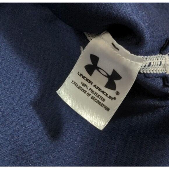 Notre Dame Fighting Irish Under Armour Sideline 1/4 Zip Lightweight Navy Logo Sm - Picture 9 of 9